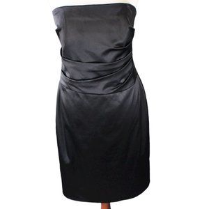 WHITE HOUSE BLACK MARKET Women’s Dress Strapless Black Size 8  RN 111459